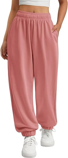 Sundazz Baggy Women Sweatpants High Waisted Joggers High Waisted Casual Pants with Pockets